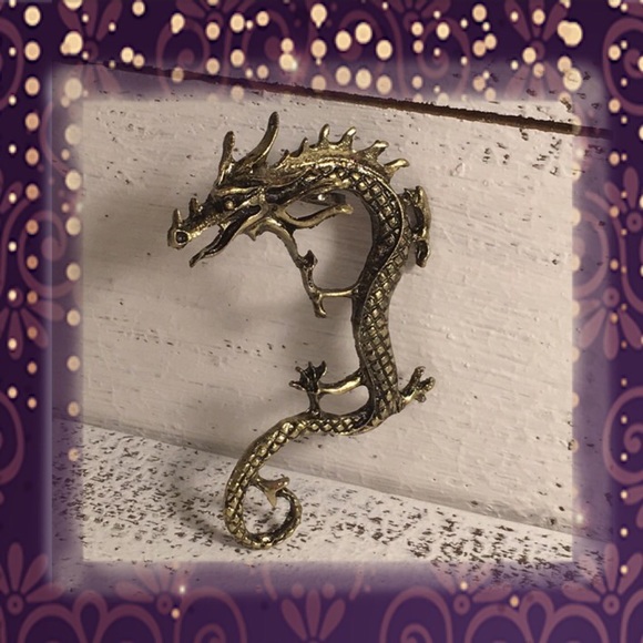 Bronze Dragon Left Ear Cuff - Picture 6 of 6